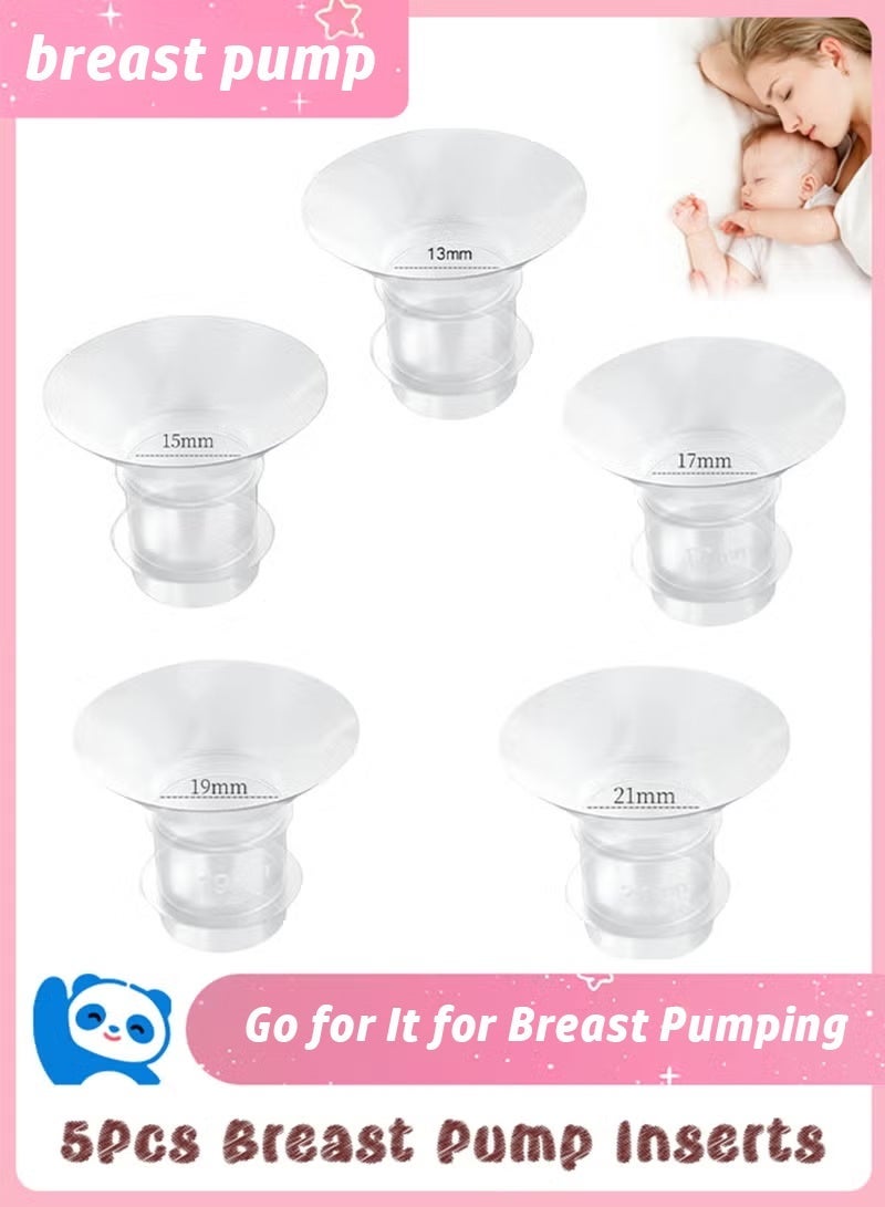 جيكومو ات شفة 13/15/17/19/21 ملم لميديلا وسبكترا 24ملم دروع/حواف واكواب صفصاف. متوافقة مع مضخةالقابلة للارتداء S9/S10/S12، تقلل النفق الى الحجمالصحيح، 5 قطع - Image 1