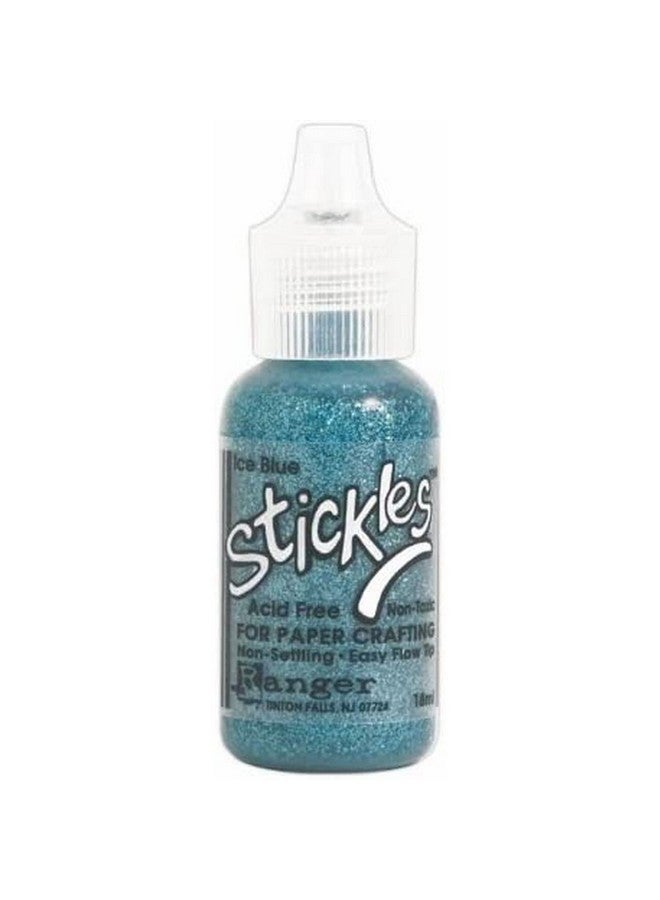 غراء جليتر من Ranger Stickles، 0.5 أونصة، أزرق ثلجي