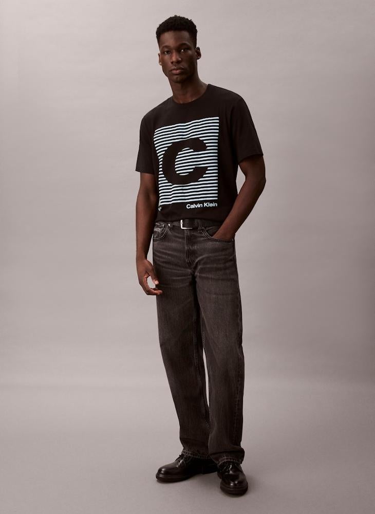 Calvin Klein Jeans 20 Sgraphic Crew Neck T-Shirt - Image 4