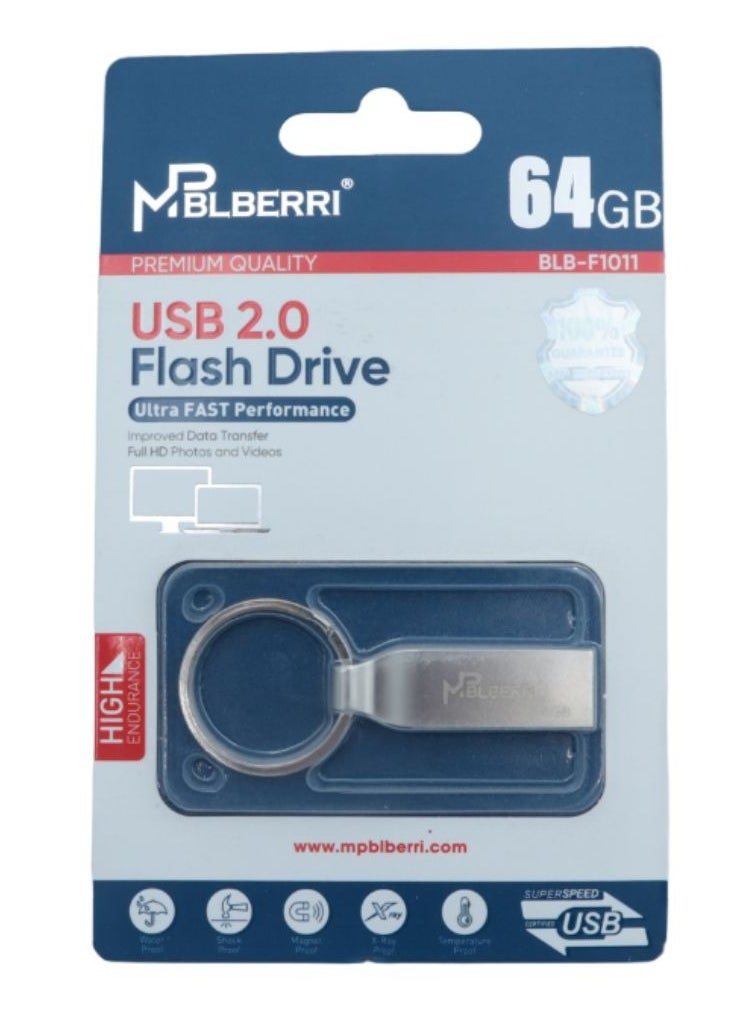 MP BLBERRI 64GB USB 2.0 Flash Drive 
