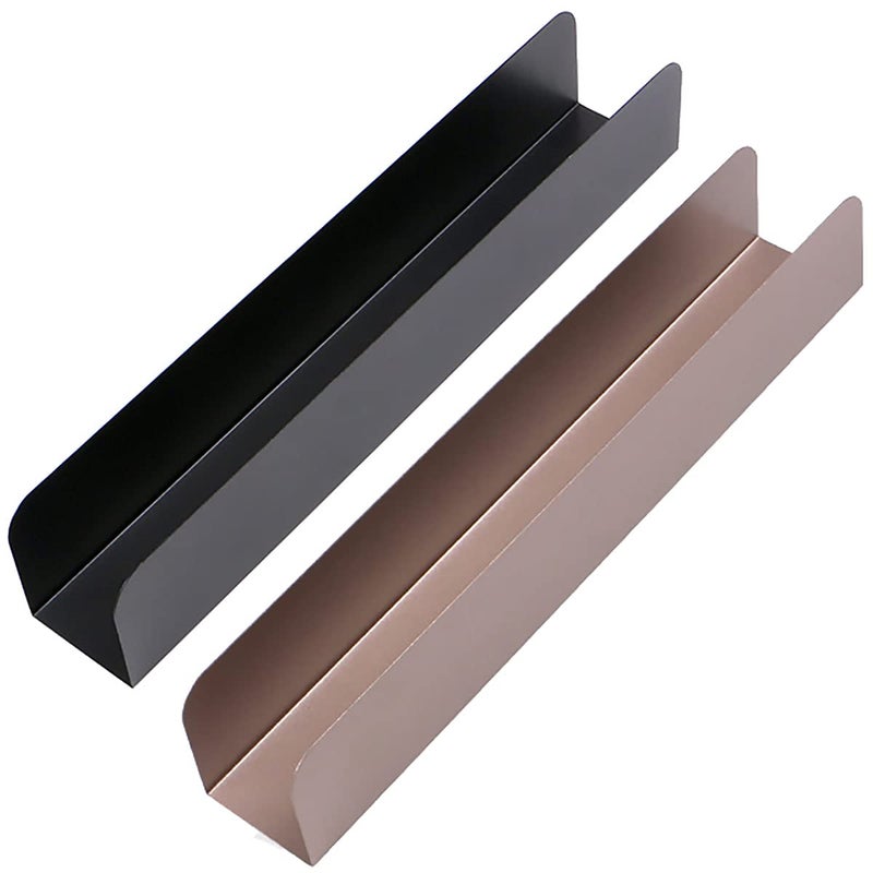 Dadamong 2Pcs UShape Nonstick Biscuit Cake Bread Mold Baguette Toast Mould Carbon Steel Rectangle Cake Pan Cranberry Cookies Molds for Kitchen Baking Champagne  Black