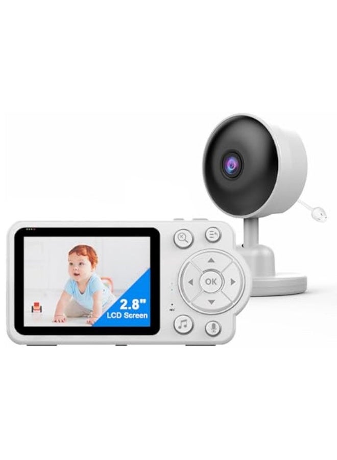ACPLAY Reliable Baby Monitor with Two-Way Talk, Cry Alerts, 2.8” HD Display, Infrared Night Vision, Temperature Sensor, Feeding Reminders, and Long Battery Life for Ultimate Peace of Mind - Image 1