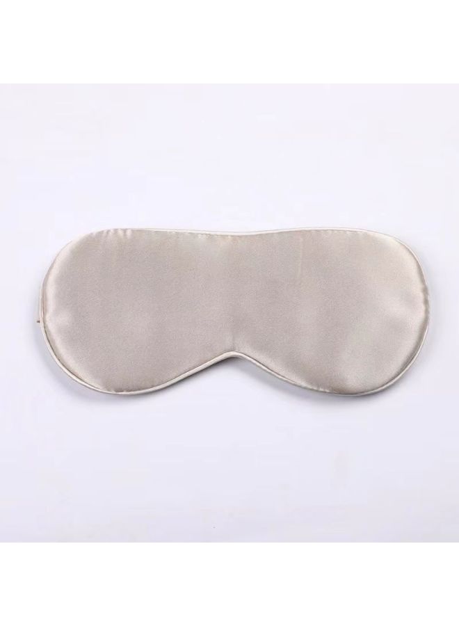 Generic Silk Eye Mask Sleeping Special Hanging Ear Double-sided Mulberry Silk Shading Ice Compress To Relieve Fatigue Male Sleeping Eye Protection Female-Specifications:Skin Color Ice Pack - Image 1