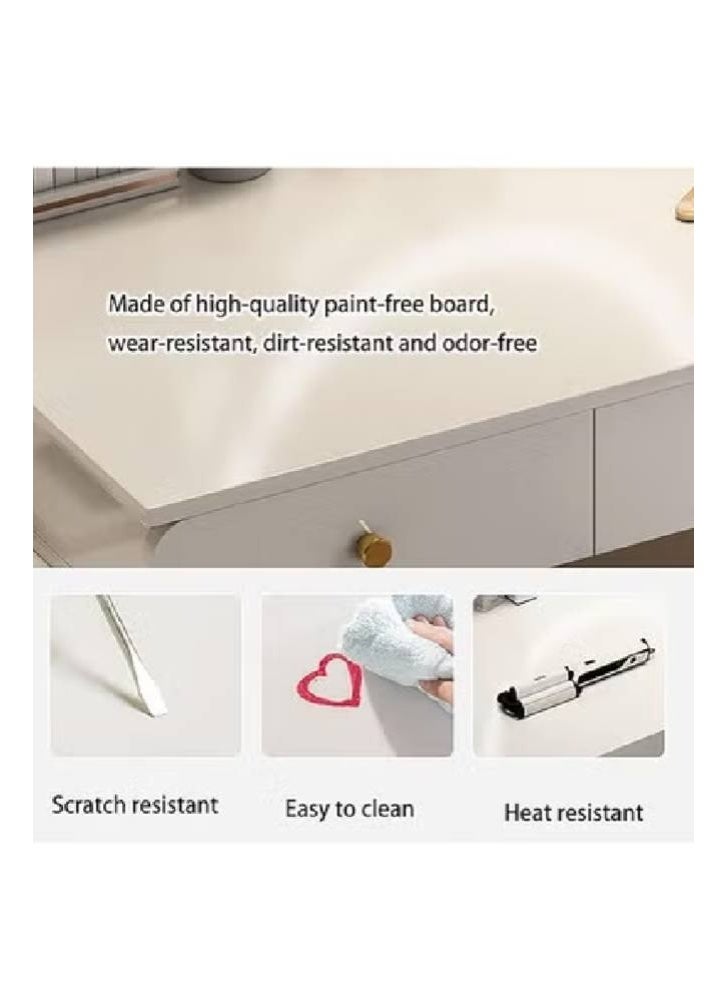 keke Multifunctional Makeup Vanity Dressing Table with LED Mirror - Image 4