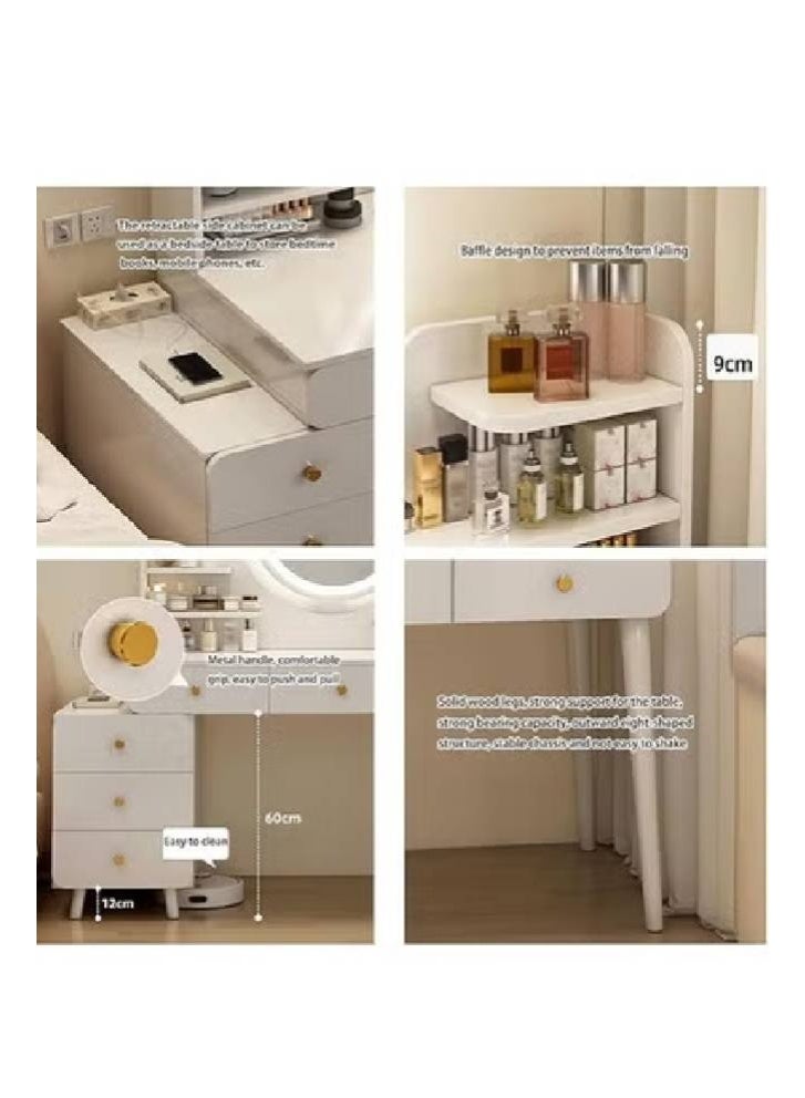 keke Multifunctional Makeup Vanity Dressing Table with LED Mirror - Image 3