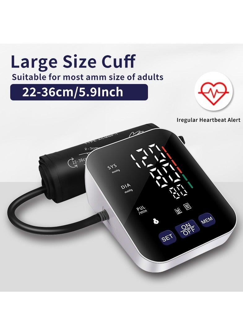 general Blood Pressure Monitor, Home Upper Arm Blood Pressure Monitor, Adjustable Blood Pressure Cuff, One-Button Operation, Accurate Blood Pressure Measurement Device - Image 4