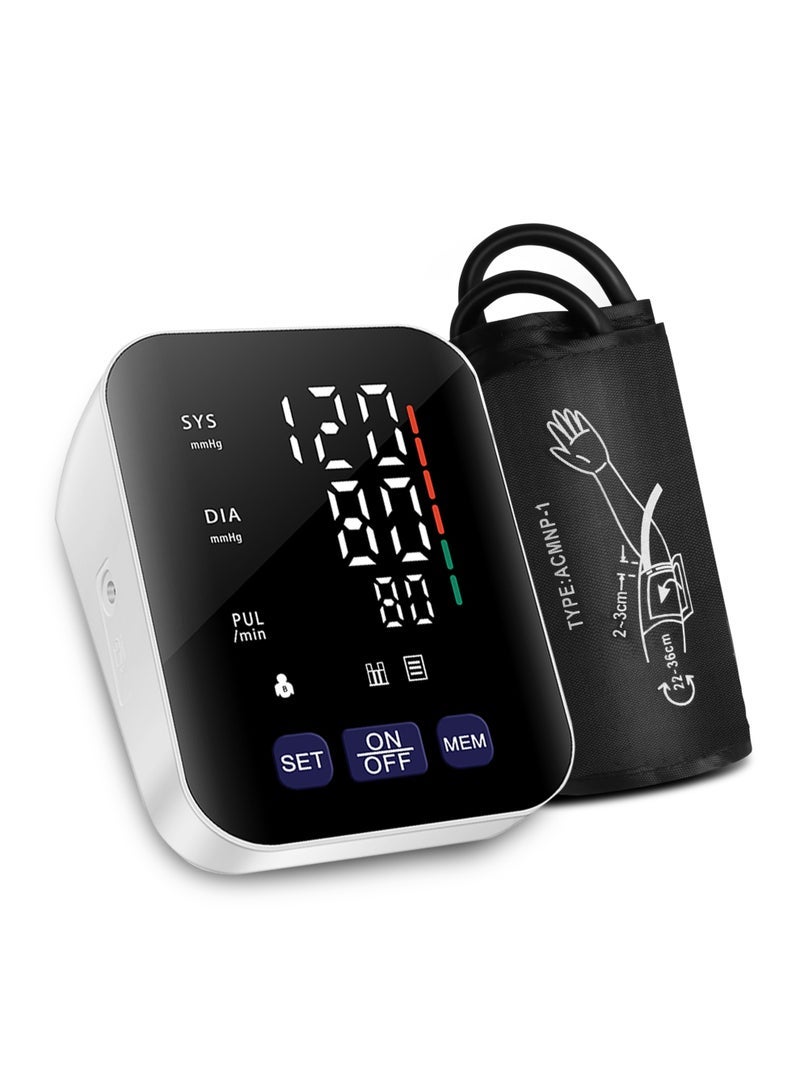 general Blood Pressure Monitor, Home Upper Arm Blood Pressure Monitor, Adjustable Blood Pressure Cuff, One-Button Operation, Accurate Blood Pressure Measurement Device - Image 1