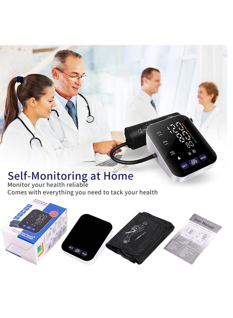 general Blood Pressure Monitor, Home Upper Arm Blood Pressure Monitor, Adjustable Blood Pressure Cuff, One-Button Operation, Accurate Blood Pressure Measurement Device - Image 5