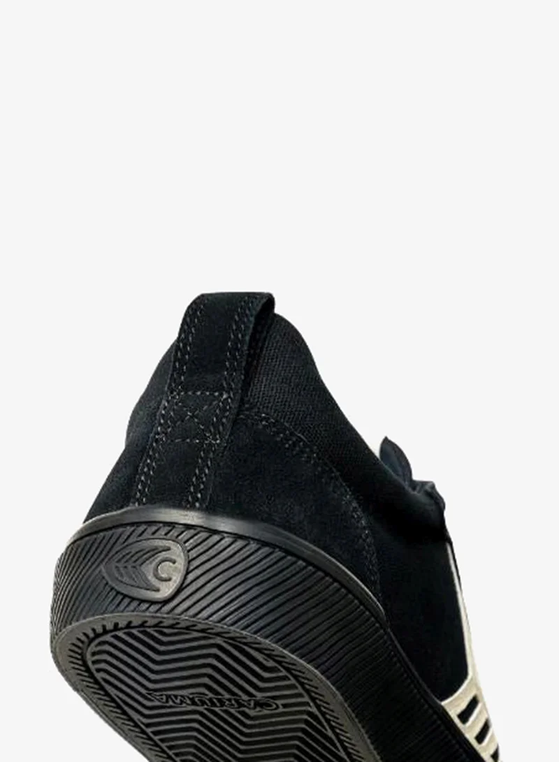 Cariuma  CATIBA PRO Low All Black Suede and Canvas Ivory Logo Sneaker  | Best Price UAE