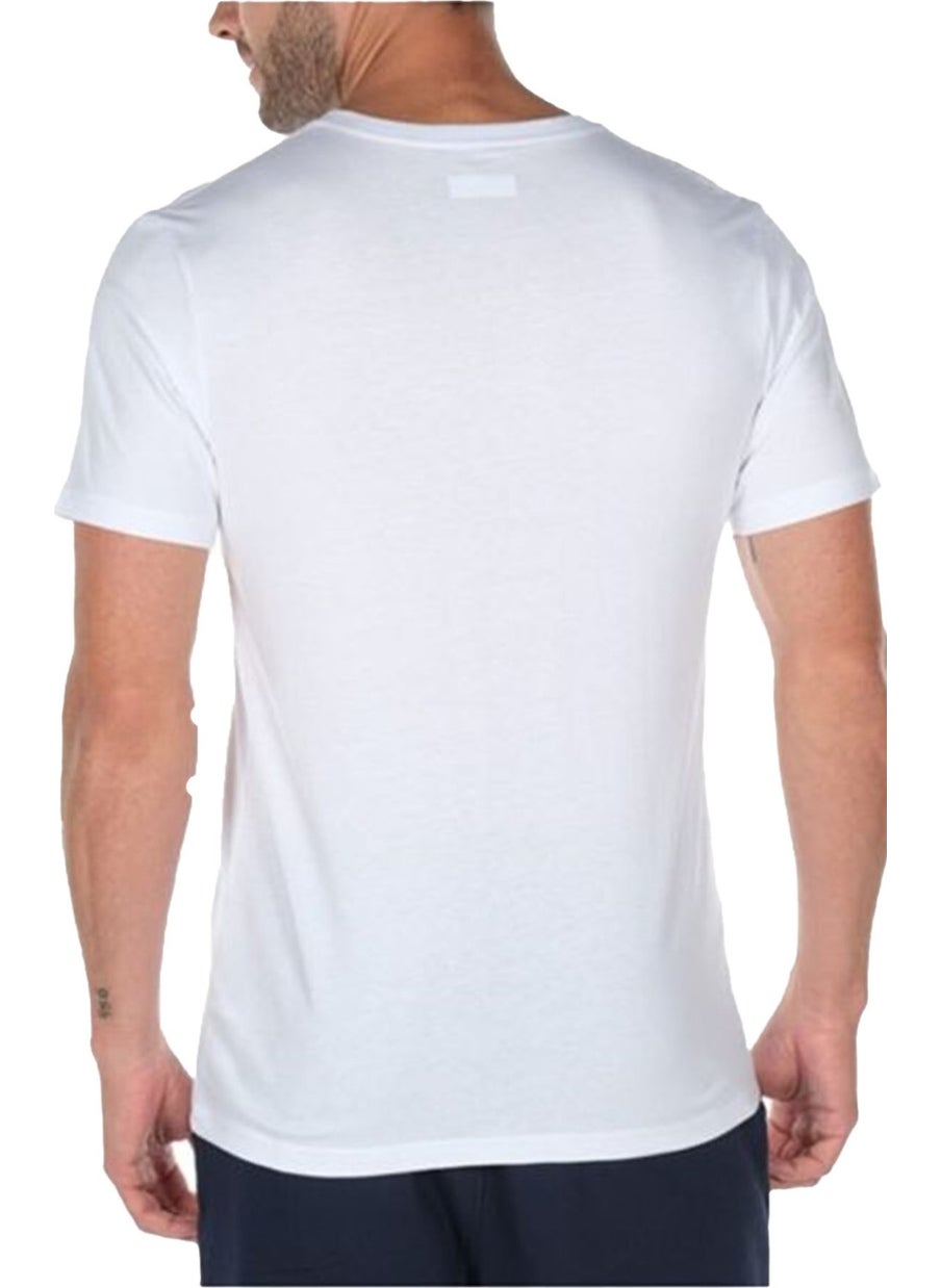 Columbia Brushed V Neck Men's V-Neck White T-Shirt - CS0288  - Image 2