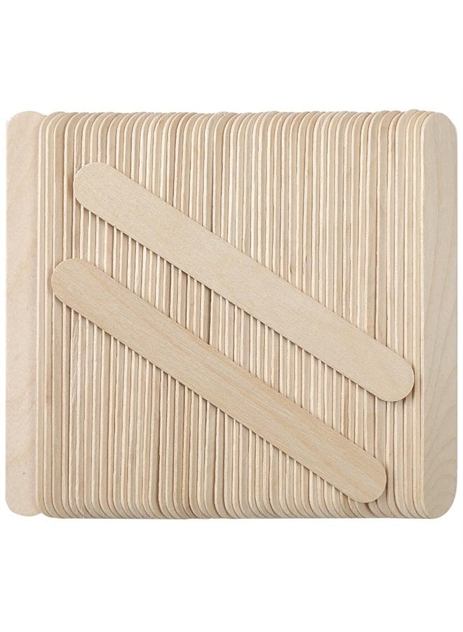 50Pcs Large Wax Waxing Sticks, HOOMBOOM Professional Wood Spatulas Waxing Sticks Applicators for Hair Removal Eyebrow and Body
