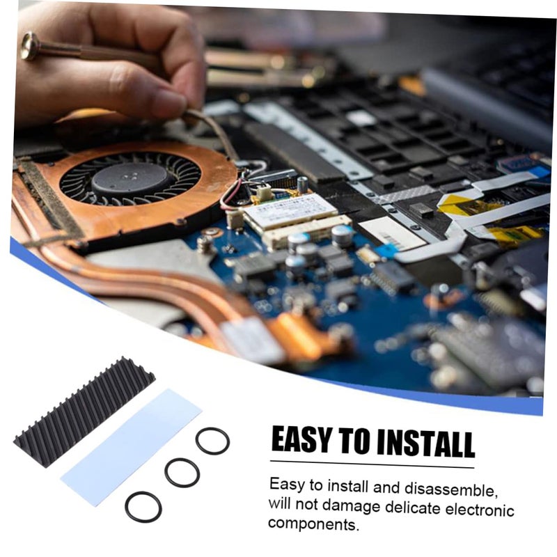 Graphene Coating M 2 2280 SSD Heatsink Cooler with Aluminum Fins - Image 3