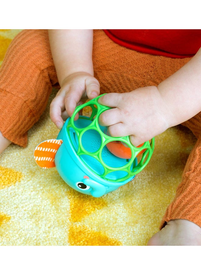 Bright Starts - Giggle And Glow Musical Light-Up Rattle Easy-Grasp Oball Elephant Toy, Newborn+, Unisex - Image 4