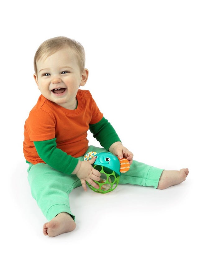 Bright Starts - Giggle And Glow Musical Light-Up Rattle Easy-Grasp Oball Elephant Toy, Newborn+, Unisex - Image 3