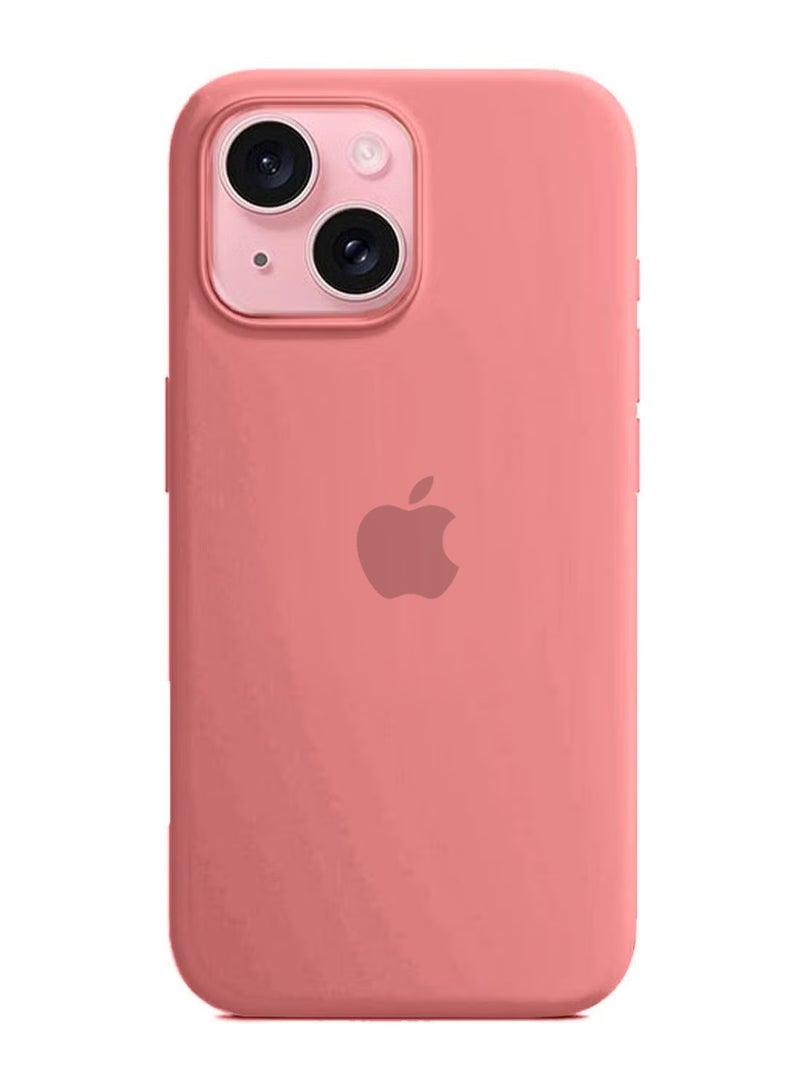 Wtech Premium Soft Liquid Silicone Case Cover For Apple iPhone 15 2023 Hot Pink - Image 4