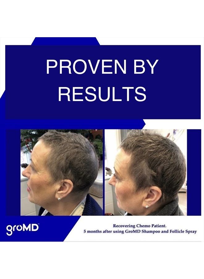 GroMD Biotin Shampoo and Conditioner, Hair Growth Shampoo, Hair Loss Shampoo for Men & Women, Regrowth Treatment & Thickening, Contains Argan Oil & DHT Blocking Ingredients, Doctor-Formulated, 10 oz - Image 3