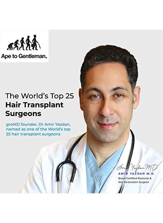 GroMD Biotin Shampoo and Conditioner, Hair Growth Shampoo, Hair Loss Shampoo for Men & Women, Regrowth Treatment & Thickening, Contains Argan Oil & DHT Blocking Ingredients, Doctor-Formulated, 10 oz - Image 2