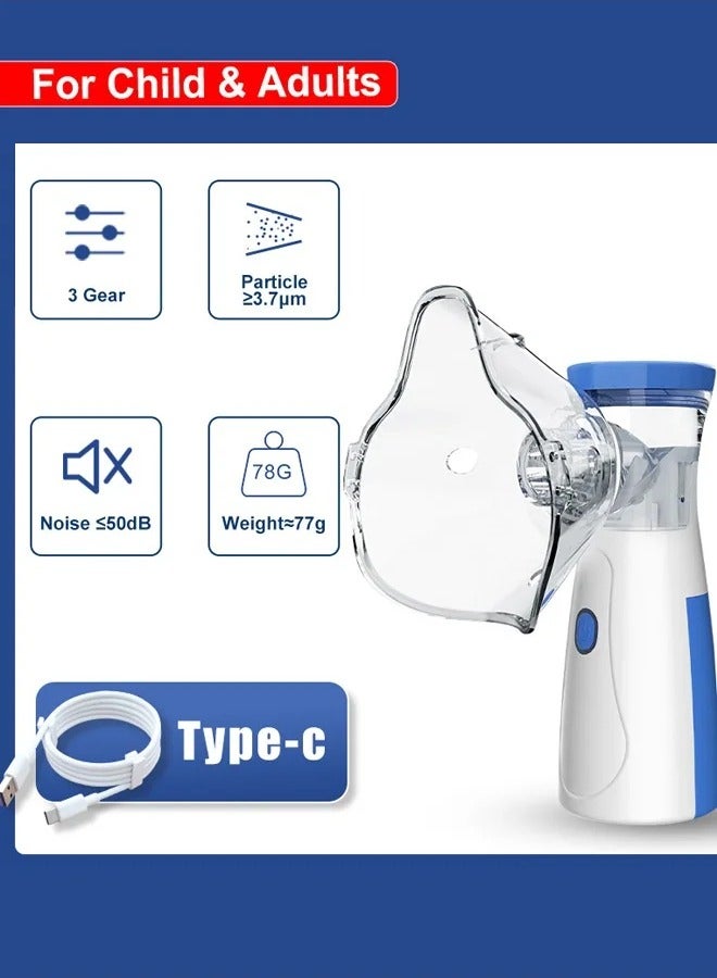 Generic Nebulizer Portable Mini Vaporizers Handheld Medical Atomizer for Adults Children Outdoor Travel Ultrasonic Nebulizer Steam Inhaler Pocket Size  - Image 4