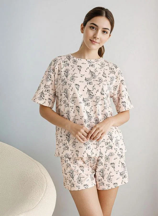 Splash FAV Pyjama Short Set T-shirt and Shorts Cotton