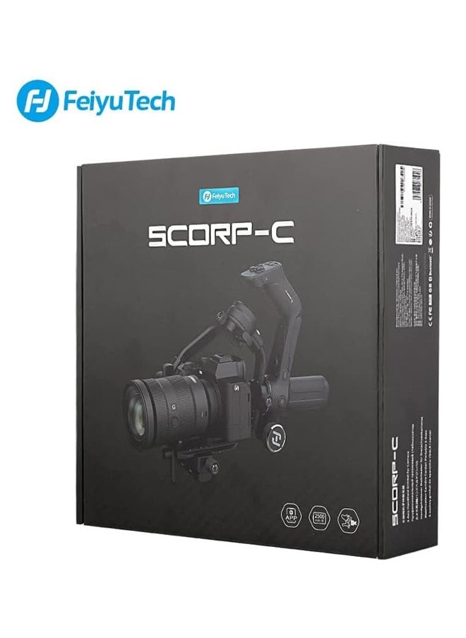 FeiyuTech FeiyuTech SCORP-C Camera Stabilizer, Gimbal for DSLR and Mirrorless Camera, 3-Axis Handheld Camera Gimbal,5.5lbs Payload, for Sony α7Ⅳ A6300/A6400 A7S3 a9/a7 for Canon 5D3/80D for Nikon D7500/Z5/Z6 II  - Image 5