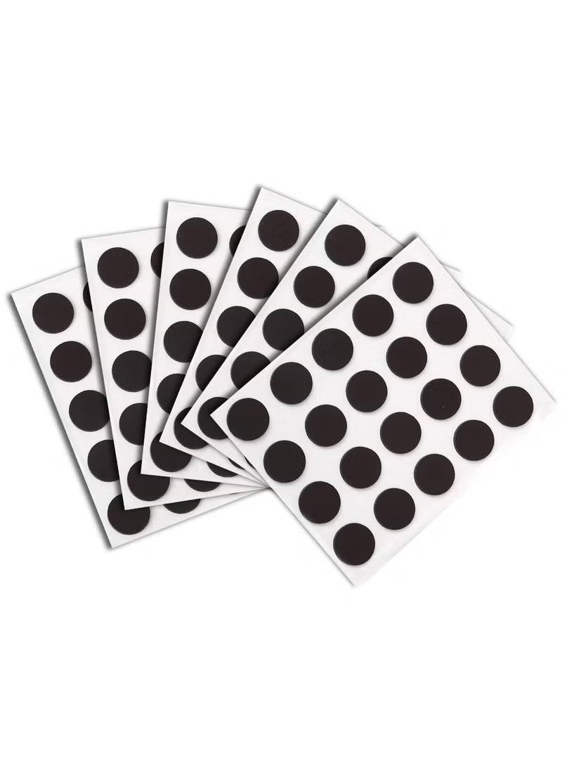 Generic 120 Pcs Round Magnets with Adhesive Backing Flexible Self Adhesive Magnets for Crafts Small Sticky Magnetic Dots for Hanging Light Objects DIY School Office Home  - Image 1