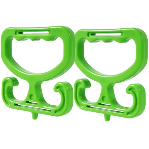 Hadwoer 2-Pack Grocery Bag Carrier, Heavy Duty Grocery Bag Holder, Each Holds Up to 100lbs – Comfortable Grip for Carrying Shopping Bags, Grocery Bags, Buckets & More - Image 1