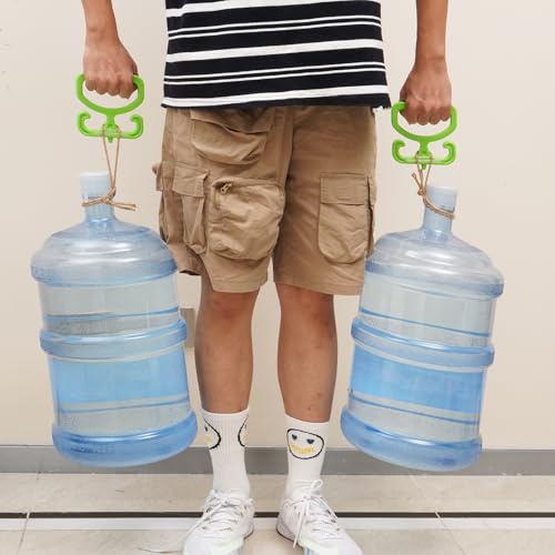 Hadwoer 2-Pack Grocery Bag Carrier, Heavy Duty Grocery Bag Holder, Each Holds Up to 100lbs – Comfortable Grip for Carrying Shopping Bags, Grocery Bags, Buckets & More - Image 4