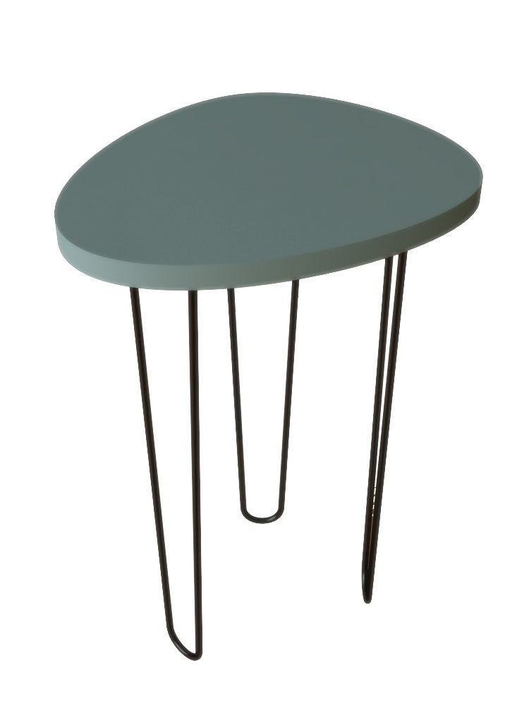 Generic Momentum Modern Side table, Metal legs, PVC surface, 50 CM.  - Image 1
