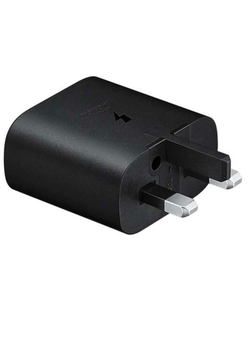 محول سفر بقدرة 25 وات (شحن فائق السرعة وبدون كابل USB-C) أسود - Image 2