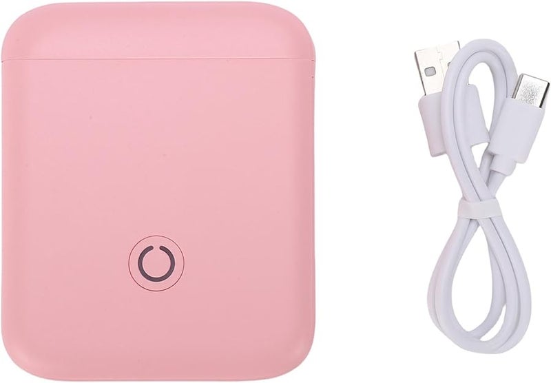 طابعة ملصقات محمولة حرارية للصور بدون حبر مع تطبيق باللون الوردي - Image 2