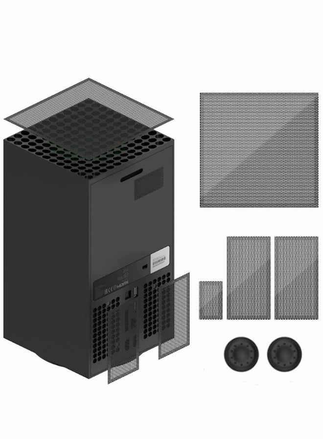 Premium Dust Filter Cover for Xbox Series X - Includes Rubber Plugs for Ultimate Protection (Dust Cover)  - Image 1