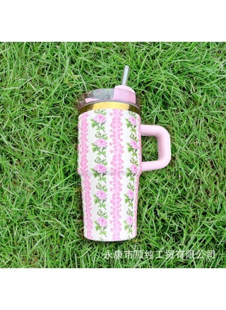 2OZ Floral Pink 14oz
