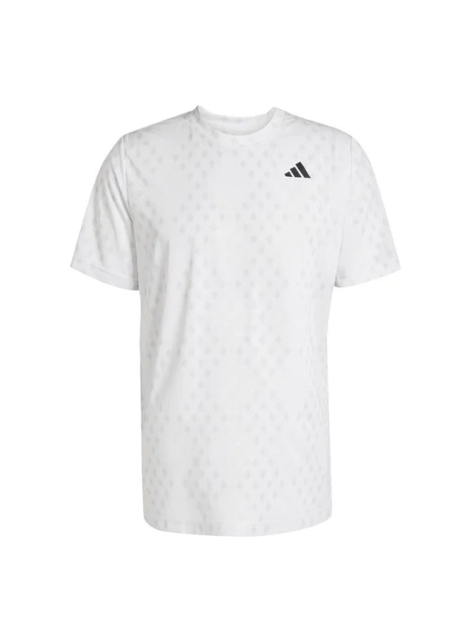 Adidas WHITE/DSHGRY Club Tennis Climacool Graphic T-Shirt for Men | Best Price UAE