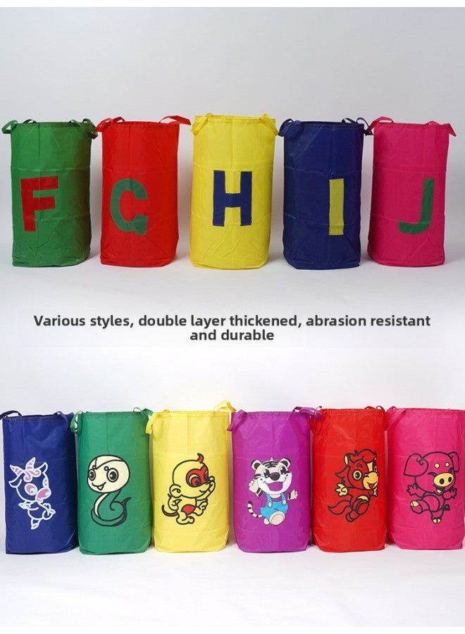 Kindergarten Children's Kangaroo Jumping Bags Physical Fitness Training Equipment Toys Jumping Bags Early Education Body Intelligence Equipment-Color:Sky Blue Double Layer Jump Bag Digital 4 - Image 3