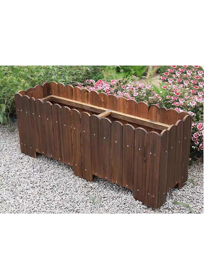 HOME TASTE وعاء زهور خشبي للحدائق الداخلية والخارجية - مزهرية أنيقة للزهور والأعشاب والأشجار الصغيرة - ديكور حديقة متين وأنيق - مثالي للمساحات الداخلية والخارجية (كبير) - Image 1