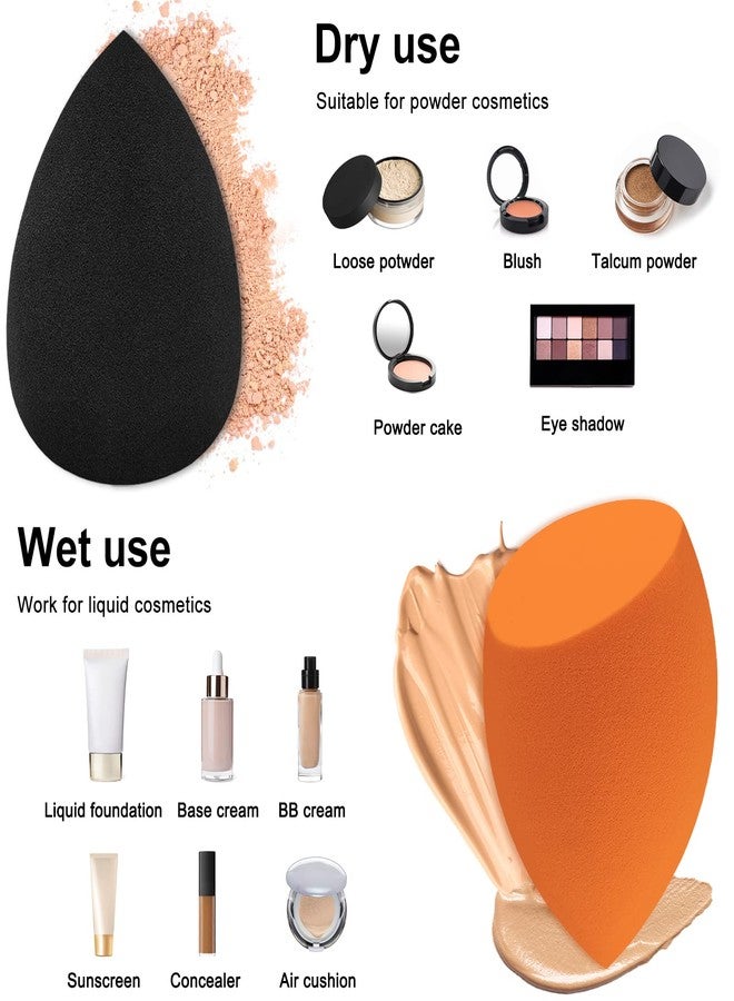Scartink 12 Pieces Professional Makeup Sponge Set,Latex Free Flawless Soft Setting Face Puffs,Makeup Blending Sponge Cosmetic Applicator for Powder,Liquid,Facial Makeup Tools - Image 3