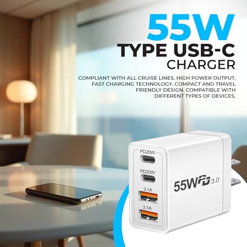 GeoEco Cruise Essentials – 4 Luggage Tag Holders for Royal Caribbean and Celebrity, Magnetic Dry Erase Whiteboard w/Markers, Cruise Compliant Power Adapter, 5 Strong 80lb Magnetic Hooks for Cruise Cabins - Image 5