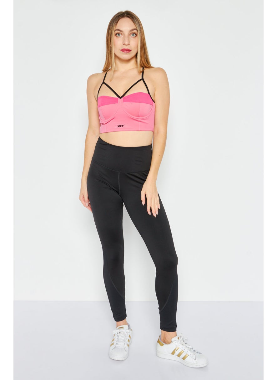Reebok x Cardi B - Women Sportswear Fit Non Padded Training Sports Bra, Pink - Image 1
