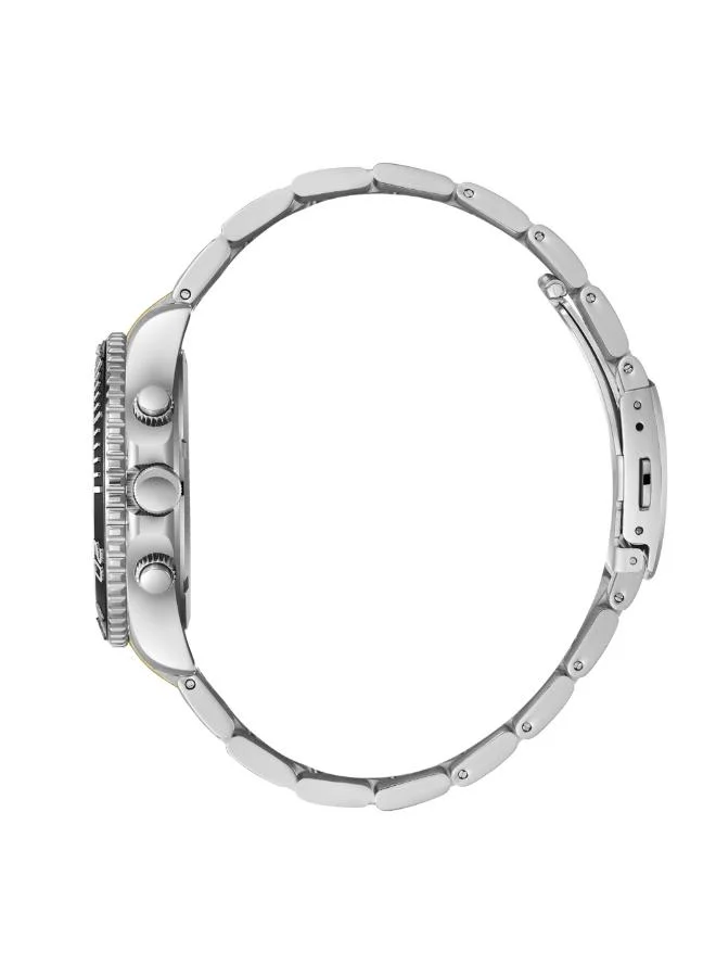BEVERLY HILLS POLO CLUB BEVERLY HILLS POLO CLUB BP3721X.251 Men's Multi Function Display Watch & Metal Strap Silver/Gold