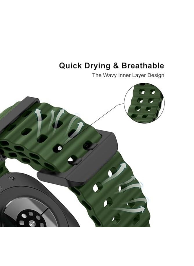 Replacement Soft Silicone Strap for Watch 7 Ultra 47mm – Adjustable Sport Bracelet Band, Durable Sweat-Resistant Material, Comfortable Fit for Fitness, Daily Wear & Outdoor Activities, Compatible with Galaxy Watch 7 Ultra - Image 4