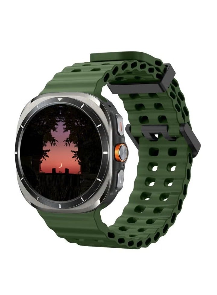 Replacement Soft Silicone Strap for Watch 7 Ultra 47mm – Adjustable Sport Bracelet Band, Durable Sweat-Resistant Material, Comfortable Fit for Fitness, Daily Wear & Outdoor Activities, Compatible with Galaxy Watch 7 Ultra - Image 1