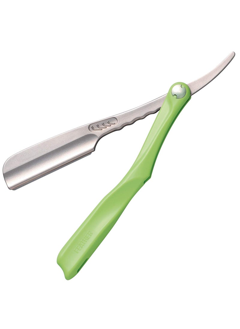 Feather - Artist Club Lime SS Folding Handle Razor - Image 1