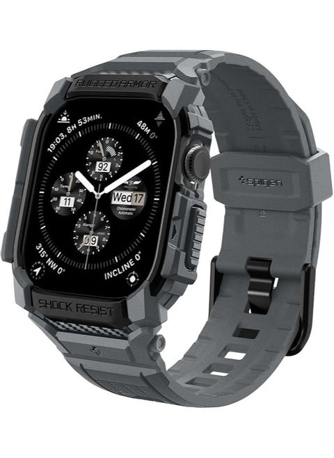 Rugged Armor Pro for Apple Watch Series 10 (46mm) Case with Band - Dark Gray