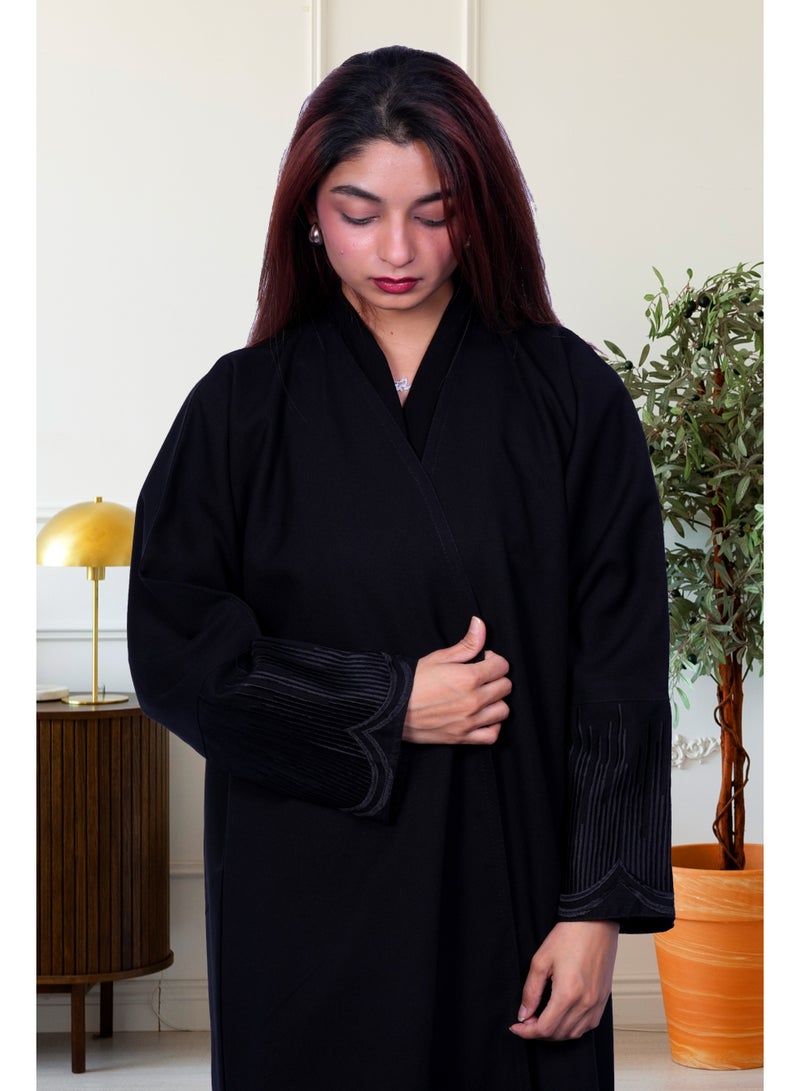 فاشون لاين عباية عربية جذابة باللون الأسود - Image 4