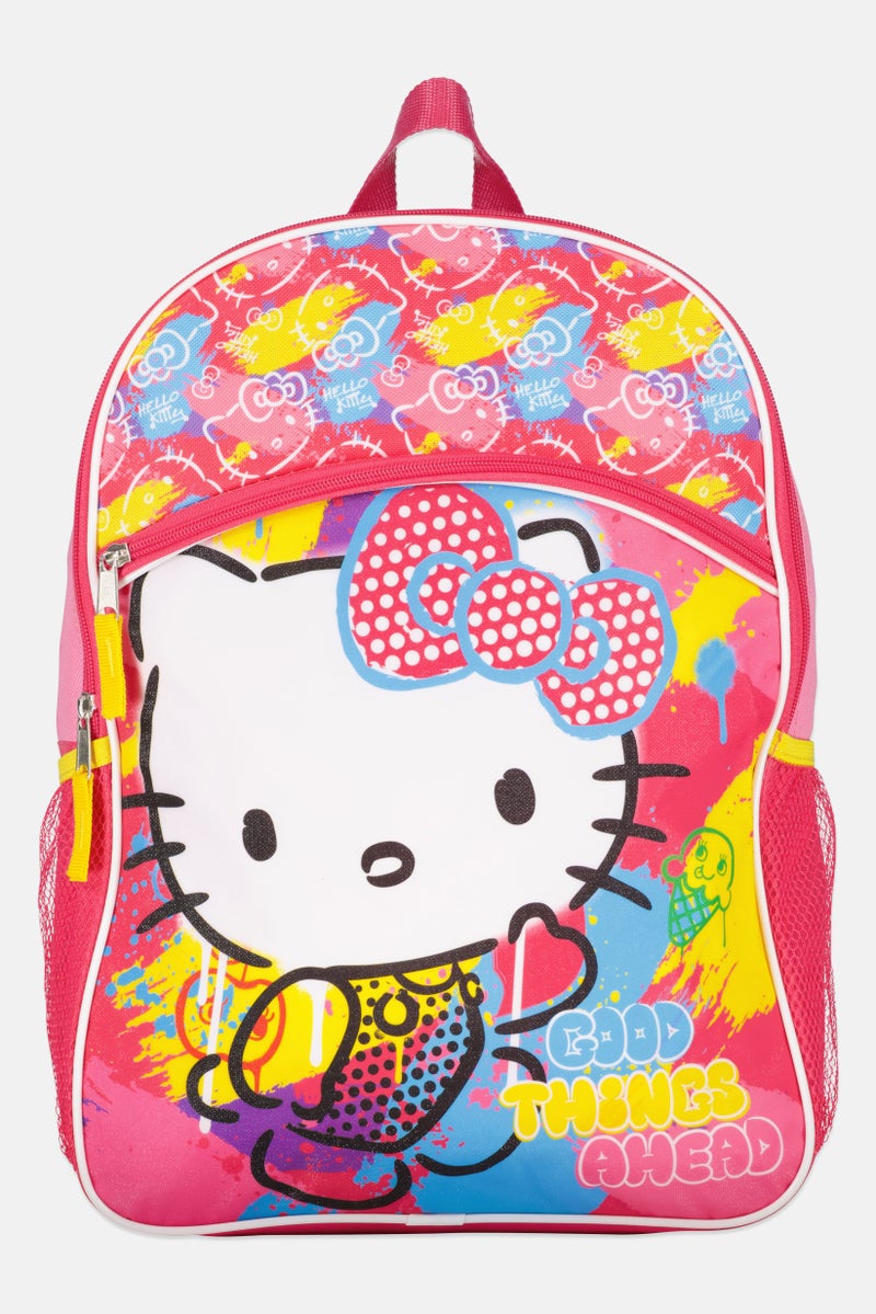 Hello Kitty حقيبة ظهر للبنات بطبعة هالو كيتي، متعددة الألوان - Image 1