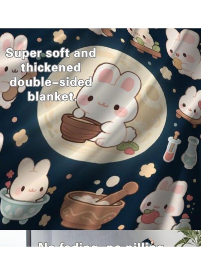 عام بطانية رقيقة من الفانيلا (حرارة ومريحة، ومناسبة للنوم واستخدام اللعبة والغبار والرمل) 150 سم * 200 سم - 776 - Image 5