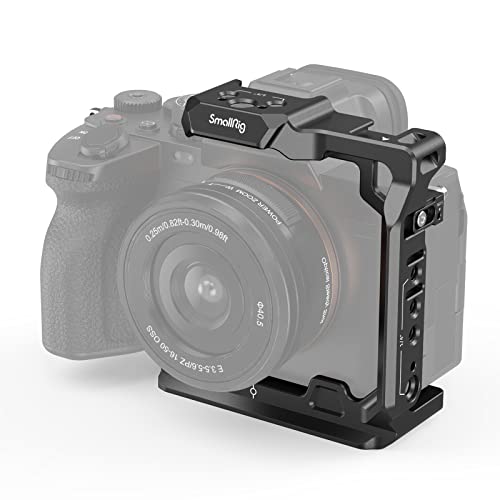 SmallRig Camera Half Cage for Sony Alpha 7R V/Alpha 7 IV/Alpha 7S III/Alpha 1/Alpha 7R IV - 3639,Black - Image 1