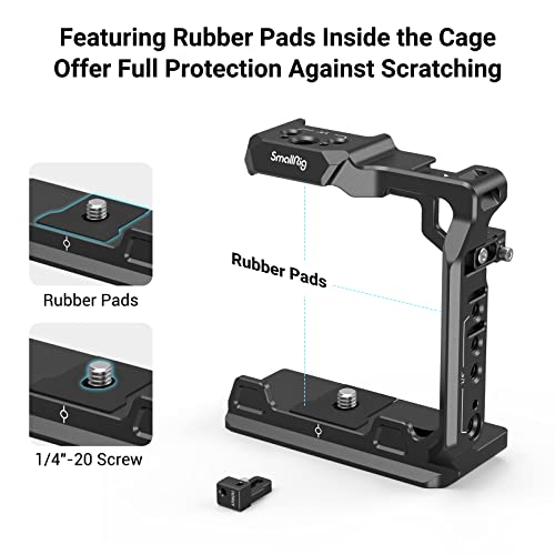 SmallRig Camera Half Cage for Sony Alpha 7R V/Alpha 7 IV/Alpha 7S III/Alpha 1/Alpha 7R IV - 3639,Black - Image 2