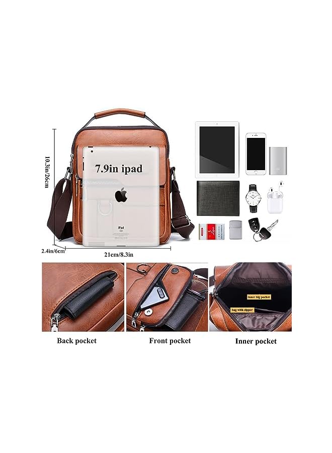 Jeep Buluo Crossbody Sling Bag, Jeep Buluo Body Chest Shoulder Bag for Men Women Casual Shoulder Backpack Bag, Waterproof Leather Chest Casual Daypack with Usb Charging Port for Travel Hiking - Image 3