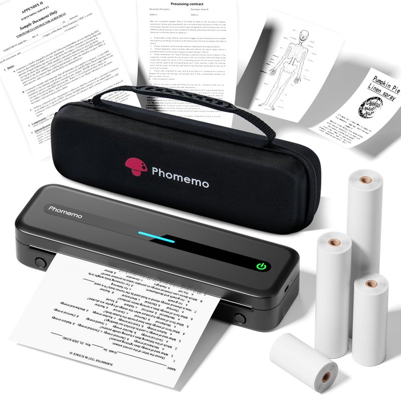 Phomemo Portable Printer,[Upgrade] M832 Portable Printers Wireless for Travel,Thermal Bluetooth Wireless Printer Support Multi Sizes for Home,Office,Car,Compatible with Phone &Laptop - Image 1